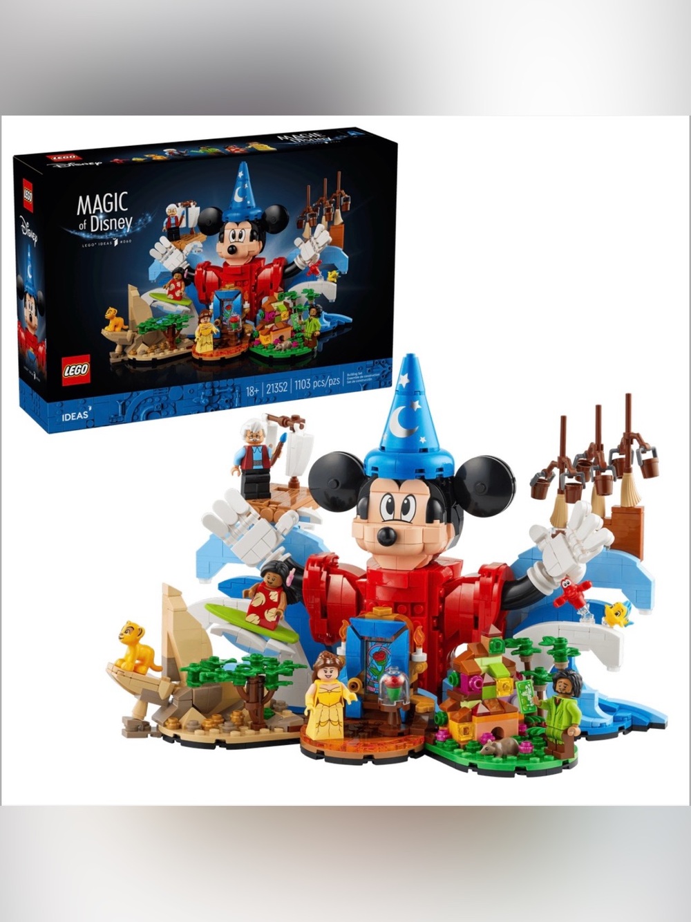 New LEGO Ideas 21352 Magic of Disney Mickey Mouse Factory Sealed Box Retired